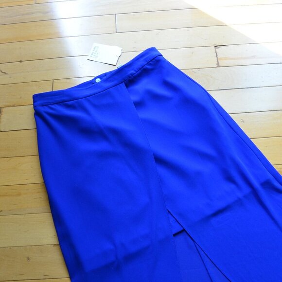 Belle Badgley Mischka Faux Wrap Long Skirt Size US 10 NWT - Picture 4 of 11